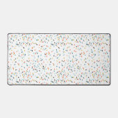 Farbiges Confetti Fall Pattern Schreibtischunterlage (Vorderseite)