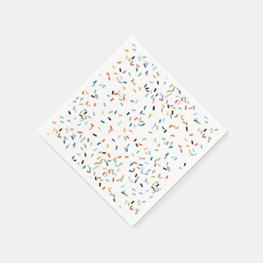Farbiges Confetti Fall Pattern Serviette (Ecke)