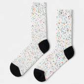Farbiges Confetti Fall Pattern Socken (Linkes Detail)