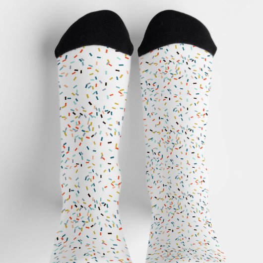 Farbiges Confetti Fall Pattern Socken (Oben)