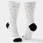 Farbiges Confetti Fall Pattern Socken (Gewinkelt)