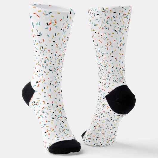 Farbiges Confetti Fall Pattern Socken (Gewinkelt)