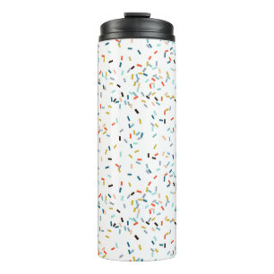 Farbiges Confetti Fall Pattern Thermosbecher