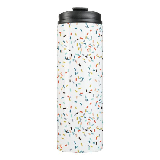 Farbiges Confetti Fall Pattern Thermosbecher (Vorderseite)