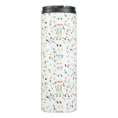 Farbiges Confetti Fall Pattern Thermosbecher (Rückseite)