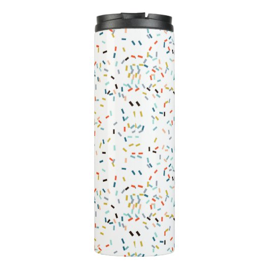 Farbiges Confetti Fall Pattern Thermosbecher (Rückseite)