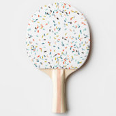 Farbiges Confetti Fall Pattern Tischtennis Schläger (Vorderseite)