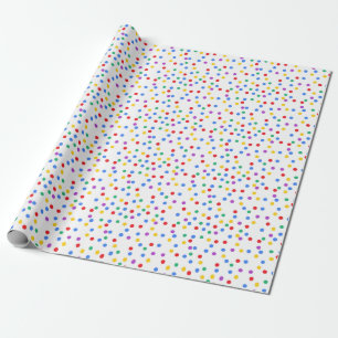 Farbiges Confetti Wrapping Paper Geschenkpapier
