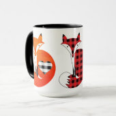 Farbiges Country Fox Design Tasse (Vorderseite Links)