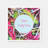 farbiges Crafty-Party Serviette (Vorderseite)