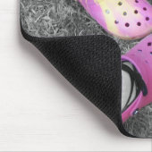 Farbiges Crocs u. weiche Schuhe Mousepad (Ecke)