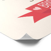 Farbiges Cupcake Tree Brautparty Poster (Ecke)