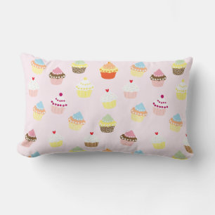 Farbiges Cupcakes-Muster Lendenkissen