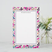 Farbiges Cutouts-Muster Briefpapier (Stehend Vorderseite)