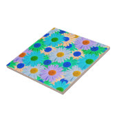 Farbiges Daisy Blume Muster Fliese (Seite)