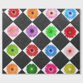 Farbiges Daisy Pattern Geschenkpapier (Flach)