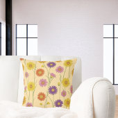 Farbiges Daisy-Wildblume-Muster Kissen