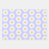 Farbiges Daisy Wrapping Paper mit flachem Set von Geschenkpapier Set (Vorderseite 2)