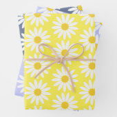 Farbiges Daisy Wrapping Paper mit flachem Set von Geschenkpapier Set (Beispiel)