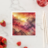 Farbiges Dekopapier des Herbstsonnenschlauchs Serviette (Beispiel)