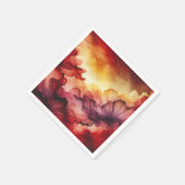 Farbiges Dekopapier für den Fall Sonnenuntergang Serviette (Ecke)