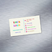 Farbiges Design, benutzerdefiniertes Logo, Busines Magnetische Visitenkarte (Beispiel)
