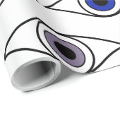 Farbiges Design der Augen Geschenkpapier (Rolleneckpunkt)