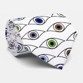 Farbiges Design der Augen Krawatte (Gerollt)