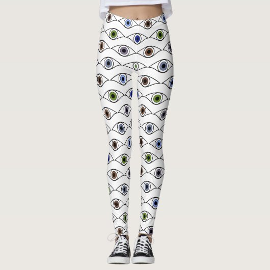 Farbiges Design der Augen Leggings (Vorderseite)