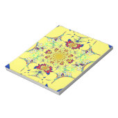 Farbiges Design der blühenden Dämmung Notizblock (Rotiert)