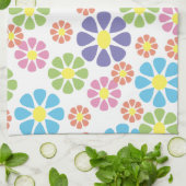 Farbiges Design der Blumenkunst Küchentuch (Gefaltet)