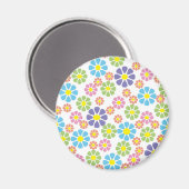 Farbiges Design der Blumenkunst Magnet (Vorderseite/Rückseite)