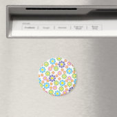 Farbiges Design der Blumenkunst Magnet (In Situ (Geschirrspüler))