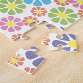 Farbiges Design der Blumenkunst Puzzle (Seite)