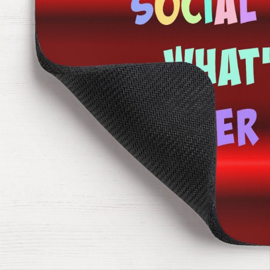 Farbiges Design der Sozialarbeiter Mousepad (Ecke)