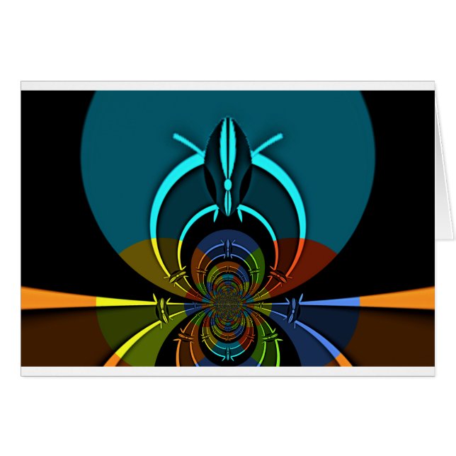 Farbiges Design des Maasai Shield (Vorderseite (Horizontal))