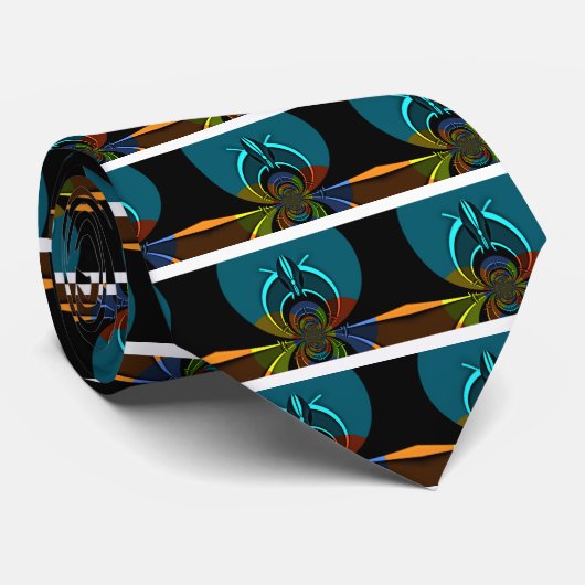 Farbiges Design des Maasai Shield Krawatte (Gerollt)