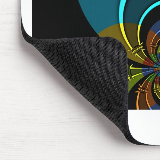 Farbiges Design des Maasai Shield Mousepad (Ecke)