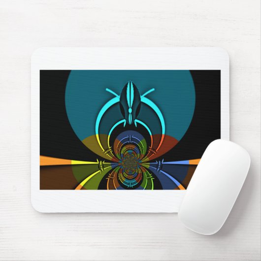 Farbiges Design des Maasai Shield Mousepad (Mit Mouse)