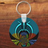 Farbiges Design des Maasai Shield Schlüsselanhänger (Vorderseite)