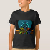 Farbiges Design des Maasai Shield T-Shirt (Vorderseite)