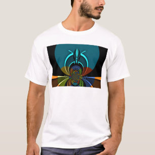 Farbiges Design des Maasai Shield T-Shirt
