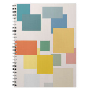 Farbiges Design des modernen geometrischen Quadrat Notizblock