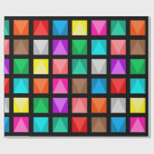 Farbiges Design Geschenkpapier (Flach)