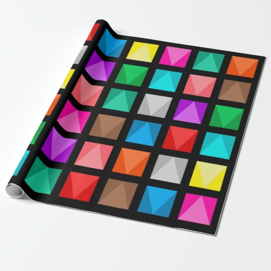 Farbiges Design Geschenkpapier (Ungerollt)
