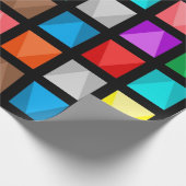 Farbiges Design Geschenkpapier (Ecke)