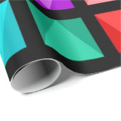 Farbiges Design Geschenkpapier (Rolleneckpunkt)