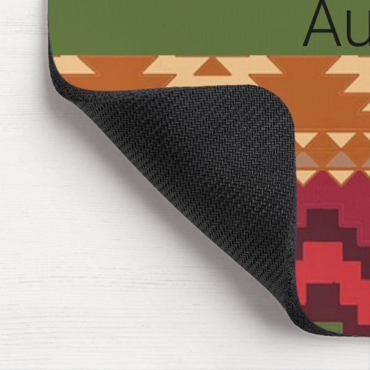 Farbiges Design im Südwesten von Aztec Mousepad (Ecke)