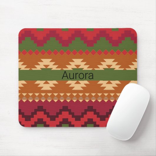 Farbiges Design im Südwesten von Aztec Mousepad (Mit Mouse)
