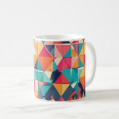 Farbiges Design, niedlich, lustig Kaffeetasse (VorderseiteRechts)